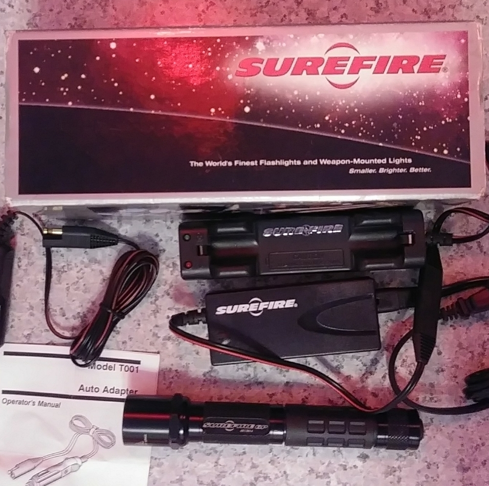 Surefire 6p extended torch rechargeable flashlight USGI LEO military Police